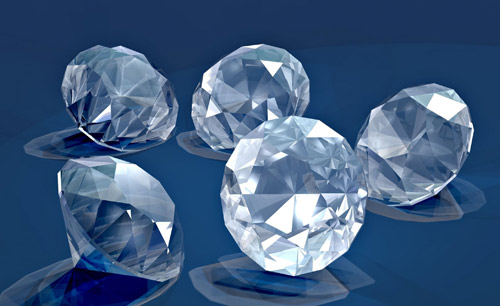 Beautiful Multi Faceted Diamond